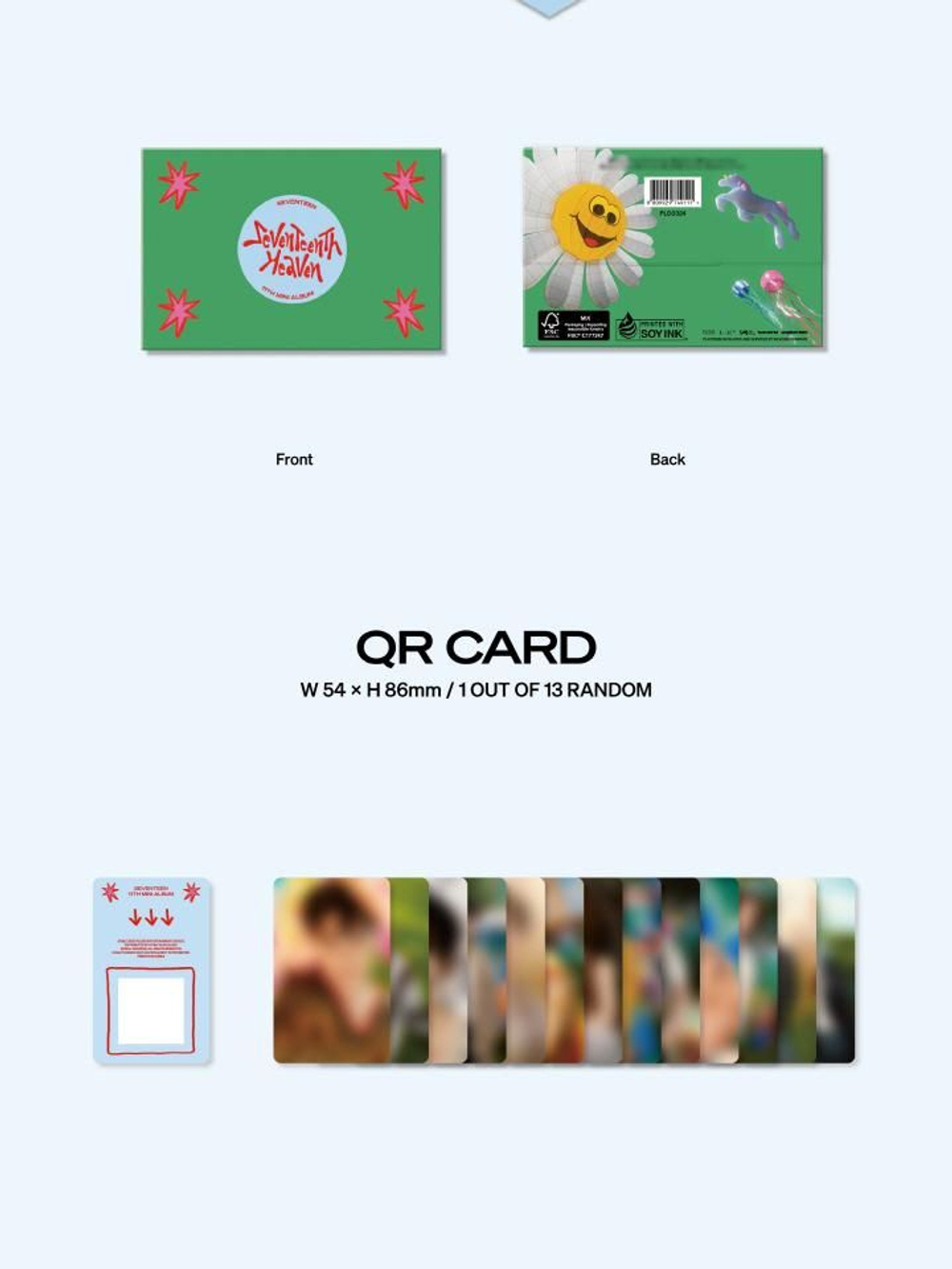 Альбом SEVENTEEN - SEVENTEENTH HEAVEN 11th Mini Album WVS ALBUMS Version