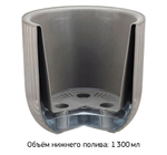 Кашпо РАМОНА D220 мм 3,7 л со вставкой 22*22*20см М3262