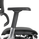Кресло FALTO Ergohuman Elite 2 с подножкой ( чёрный каркас /сетка чёрный T-168-B1 Black )