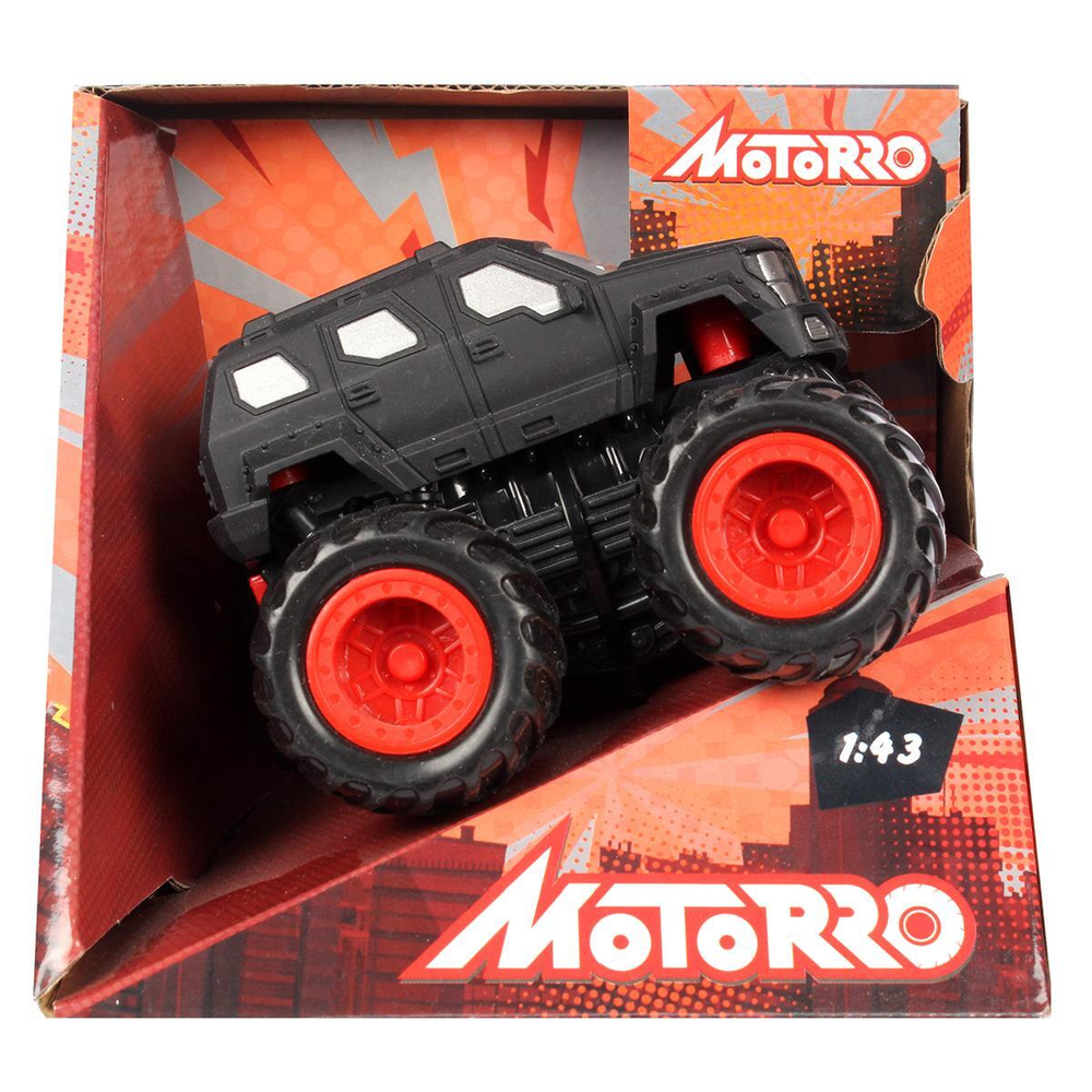 Машинка ин. пластик. Черная ТМ "Джип" цв. черный (Motorro)