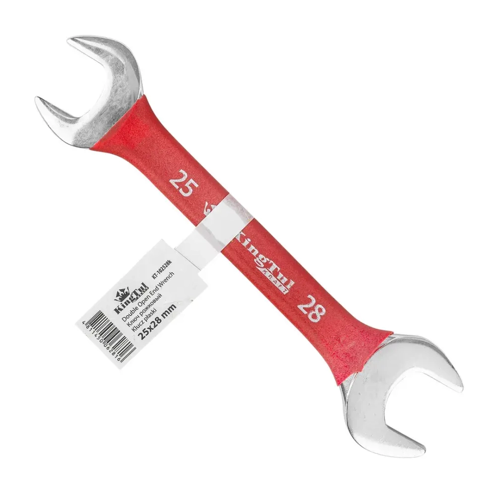 Ключ рожковый 25х28мм в прорезиненной оплетке KingTul kraft KT-102528k(322528)
