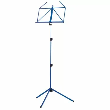K&M 10010-000-54 пюпитр складной, выс. 625-1,240, стол 435x215, вес 1.3 кг, сталь, синий