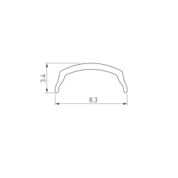 Экран ARH-BENT-W11-2000 BLACK (Arlight, Пластик) 041031
