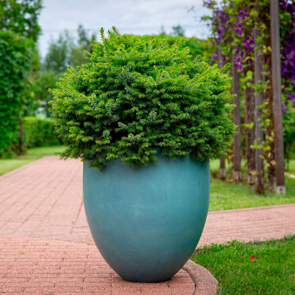 Кашпо CUBE CLOUDY BLUE 50x50x50