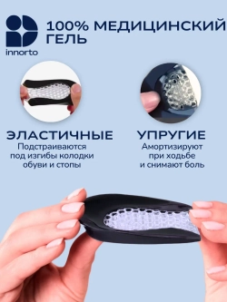 Подпяточники ортопедические силиконовые при пяточной шпоре