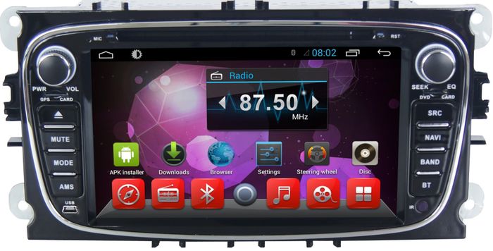 Магнитола для Ford - Kuberg KR-7005B-S10 Android 10, Быстрая, 4G SIM-слот