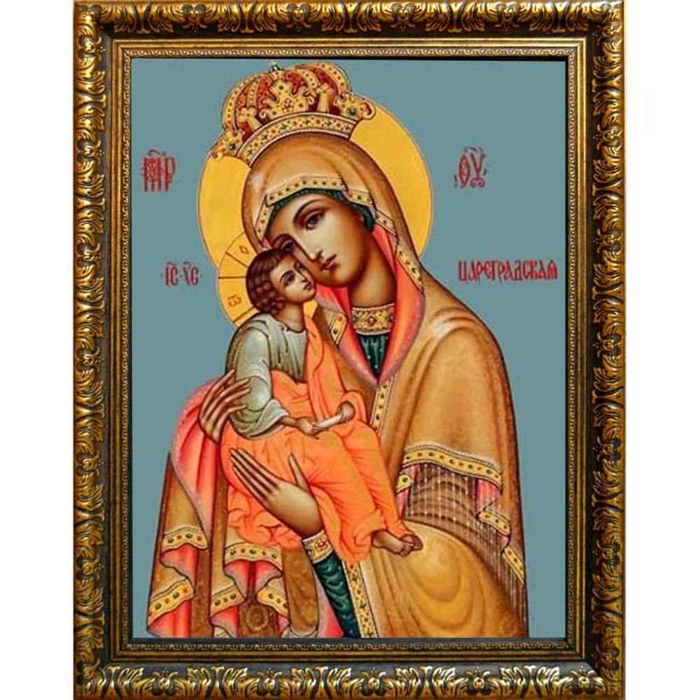 Цареградская икона Божией Матери на холсте
