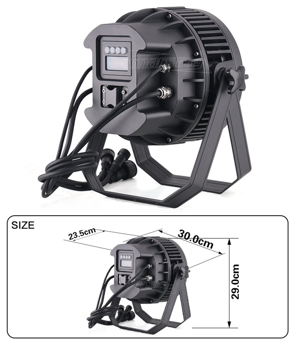 PAR 4x50 - Светодиодный COB PAR-прожектор WW/CW с оптикой 25°/36° IP60