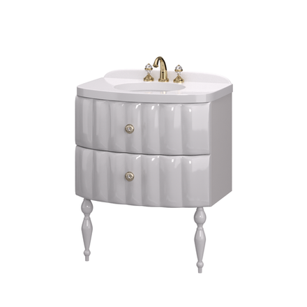 Тумба с раковиной AIMA Pearl 70 White