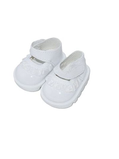 Обувь для кукол туфли белые 5,5см (CS-031)