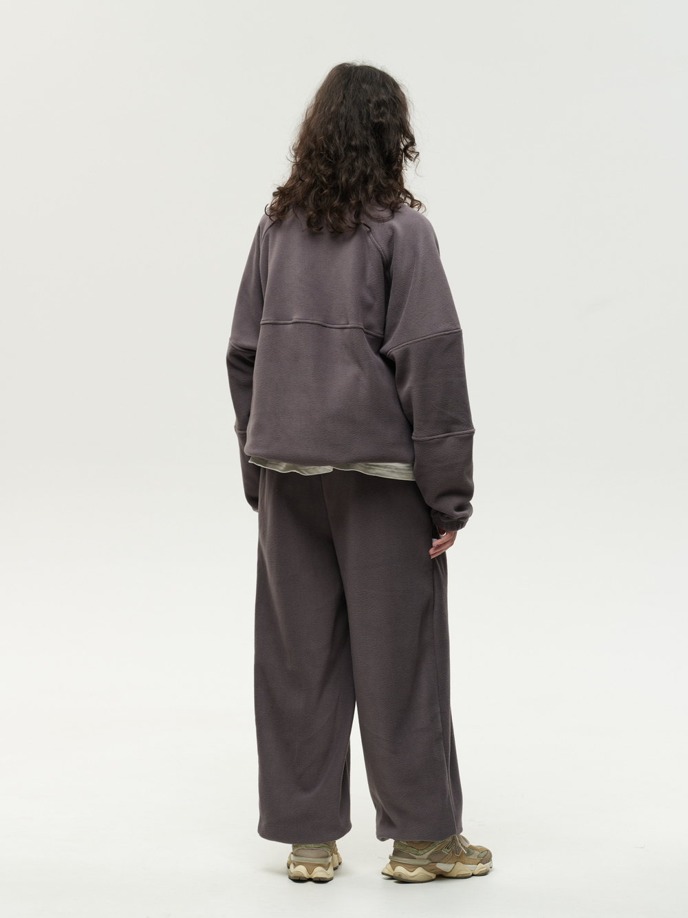 Drawstring Half-Zipped Sweatshirt Grey Excalibur
