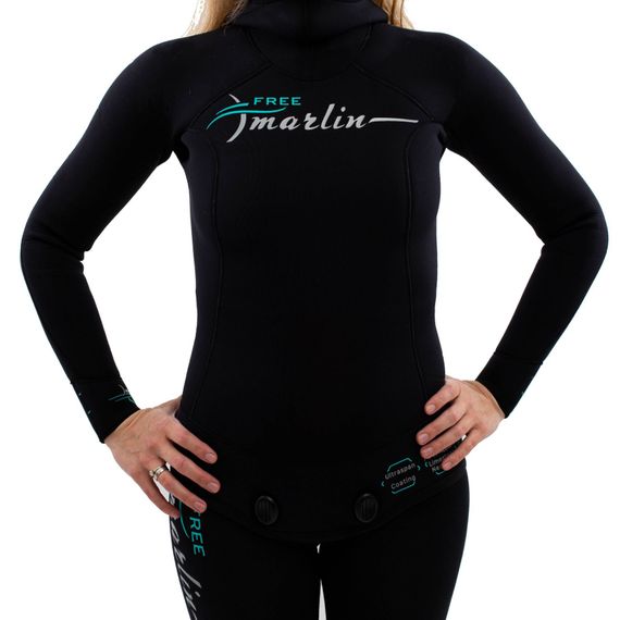 Гидрокостюм для фридайвинга женский Marlin Free Ultra Lady 5 мм черный