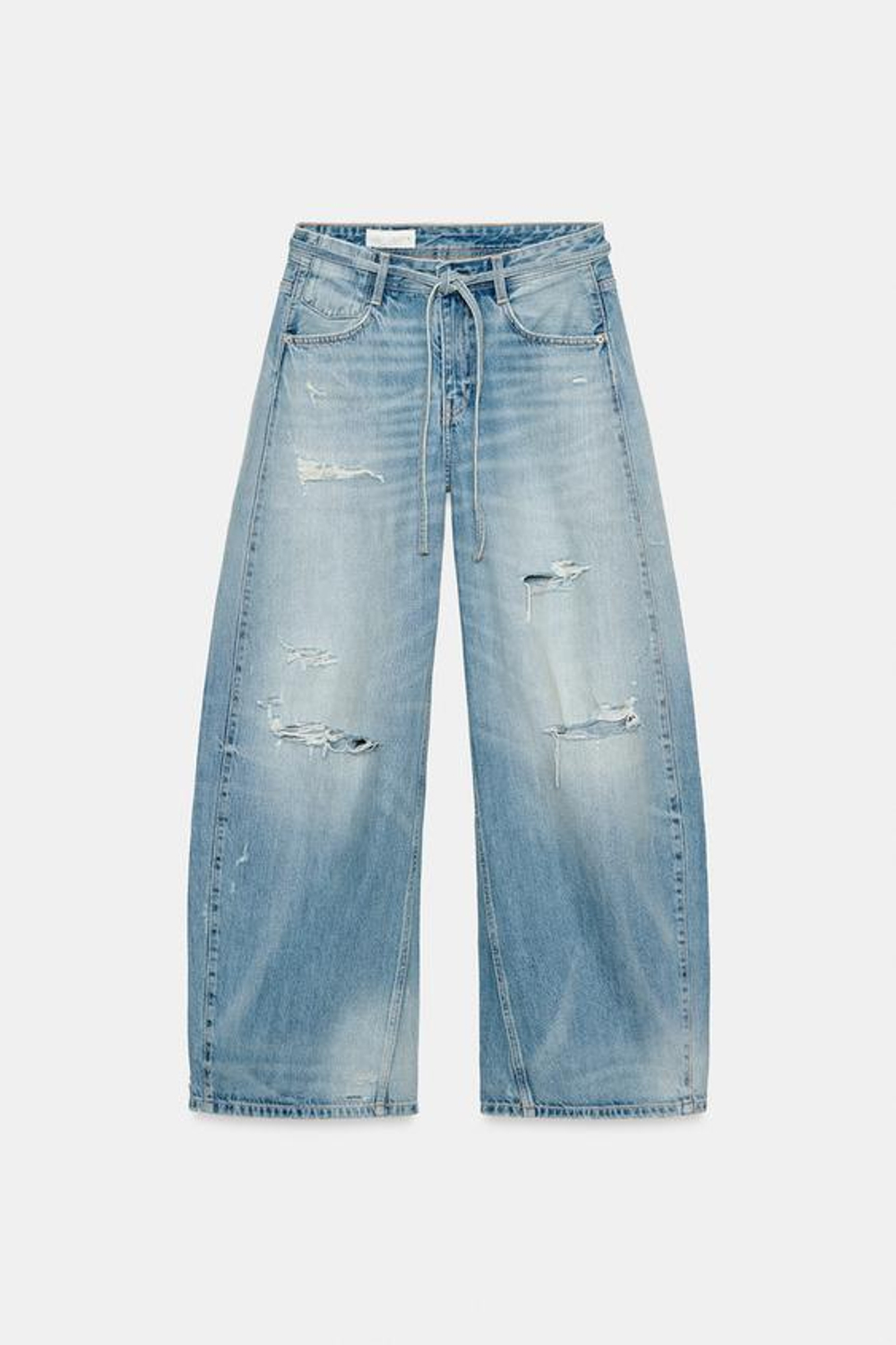 Джинсы TRF BAGGY DISTRESSED ORTA BEL - ZARA