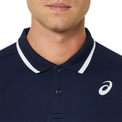 Мужское теннисное поло Asics Court Polo Shirt - soft sky/midnight