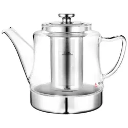 Чайник 1500 мл с фильтром d 14 см h19 см термостекло P.L. Proff Cuisine