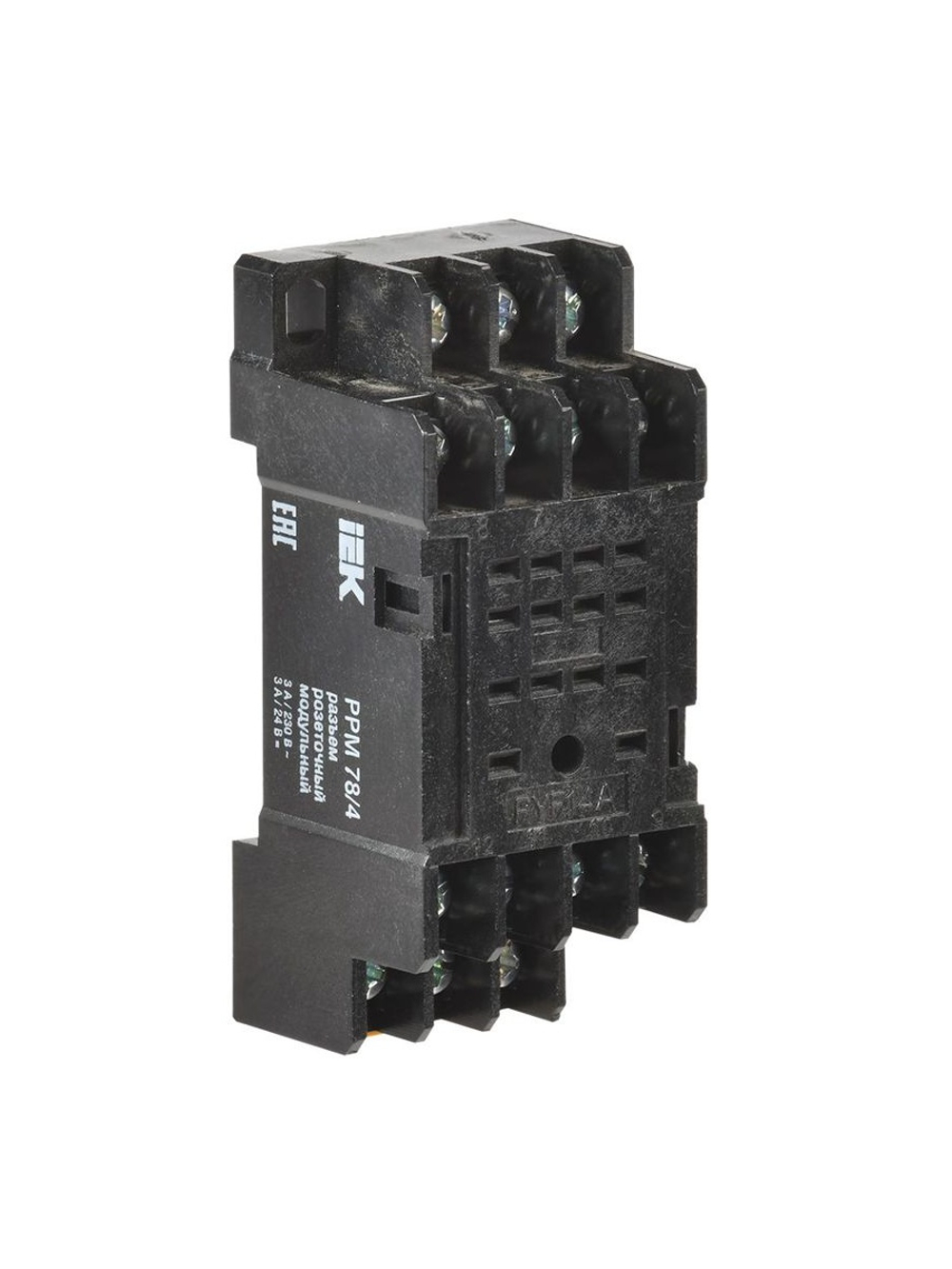 Разъем модульный РРМ78/4(PYF14A) для РЭК78/4(MY4) IEK RRP20D-RRM-4