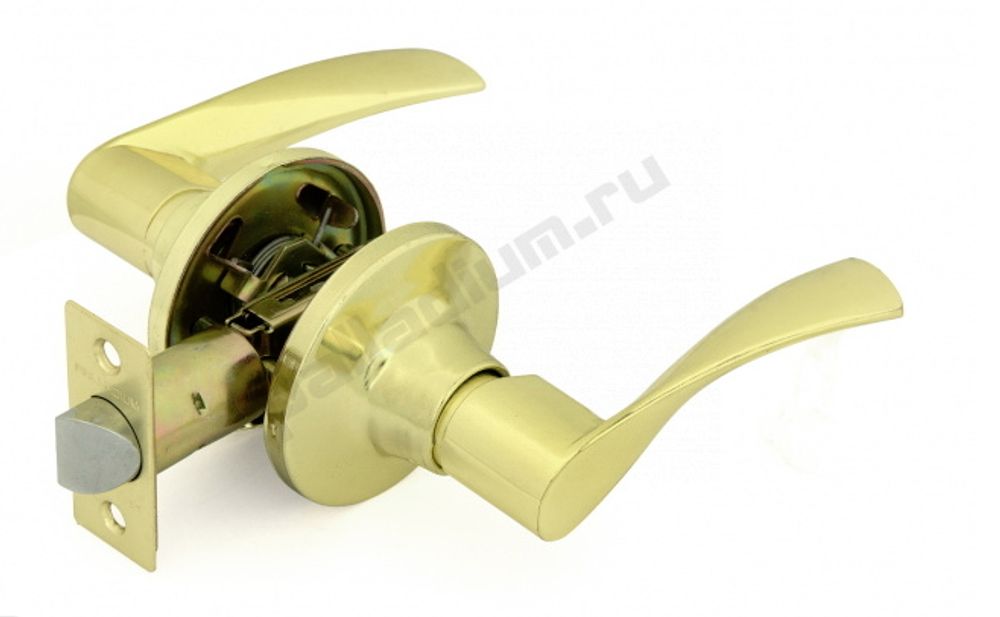 Ручка нажимная НК-02 L ключ SG Цвет - Матовое золото