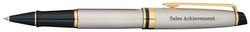 Ручка-роллер Waterman Expert 3, цвет: Stainless Steel GT, стержень: Fblk