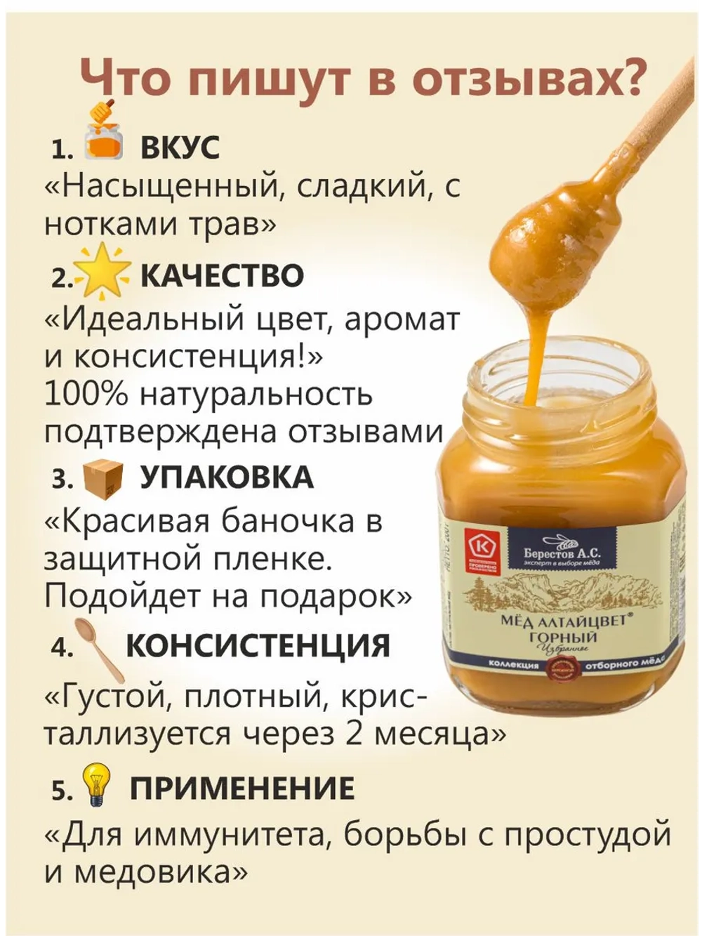 Подарочный набор мёда от Берестов А.С.
