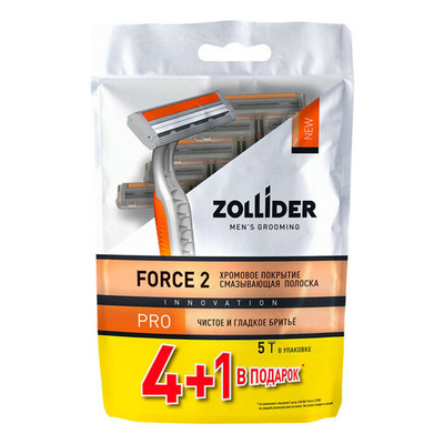 Бритвенный станок Zollider Pro Force 2 лезвия 4+1 шт