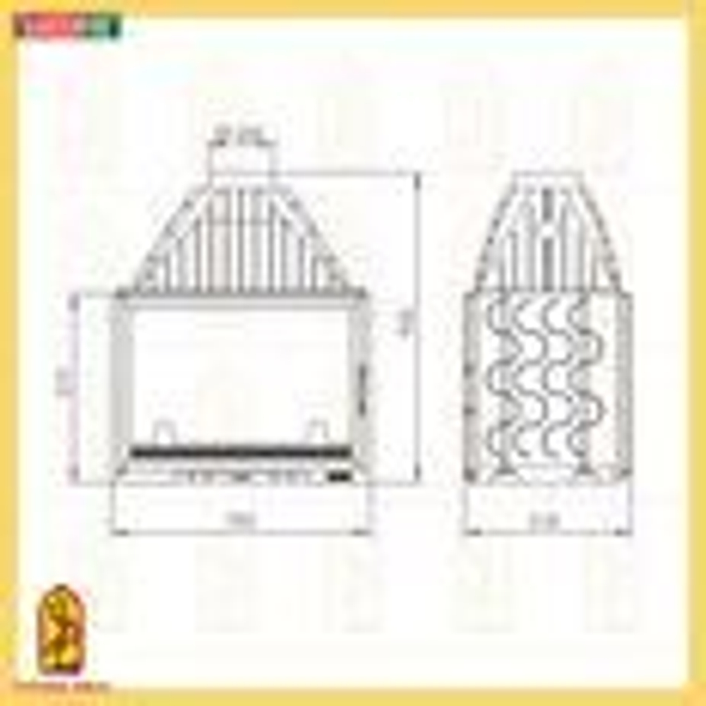 Каминная топка Мета Камилла DF 800 чугун