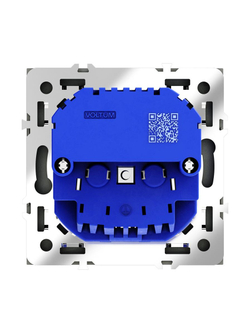 Розетка 1-м СП S70 16А с USB A+A с заземл. защ. шторки механизм черн. матов. Voltum VLS040408