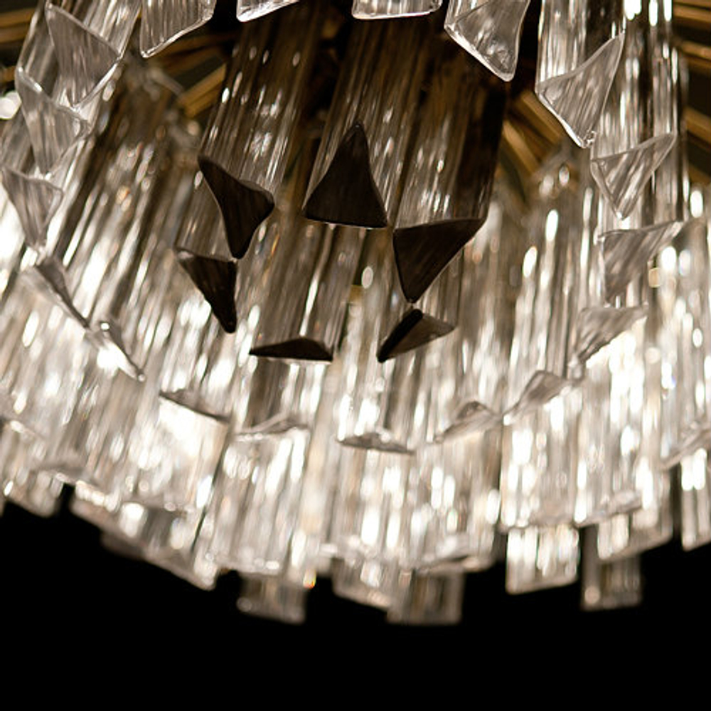 Люстра Odeon 10A black/clear