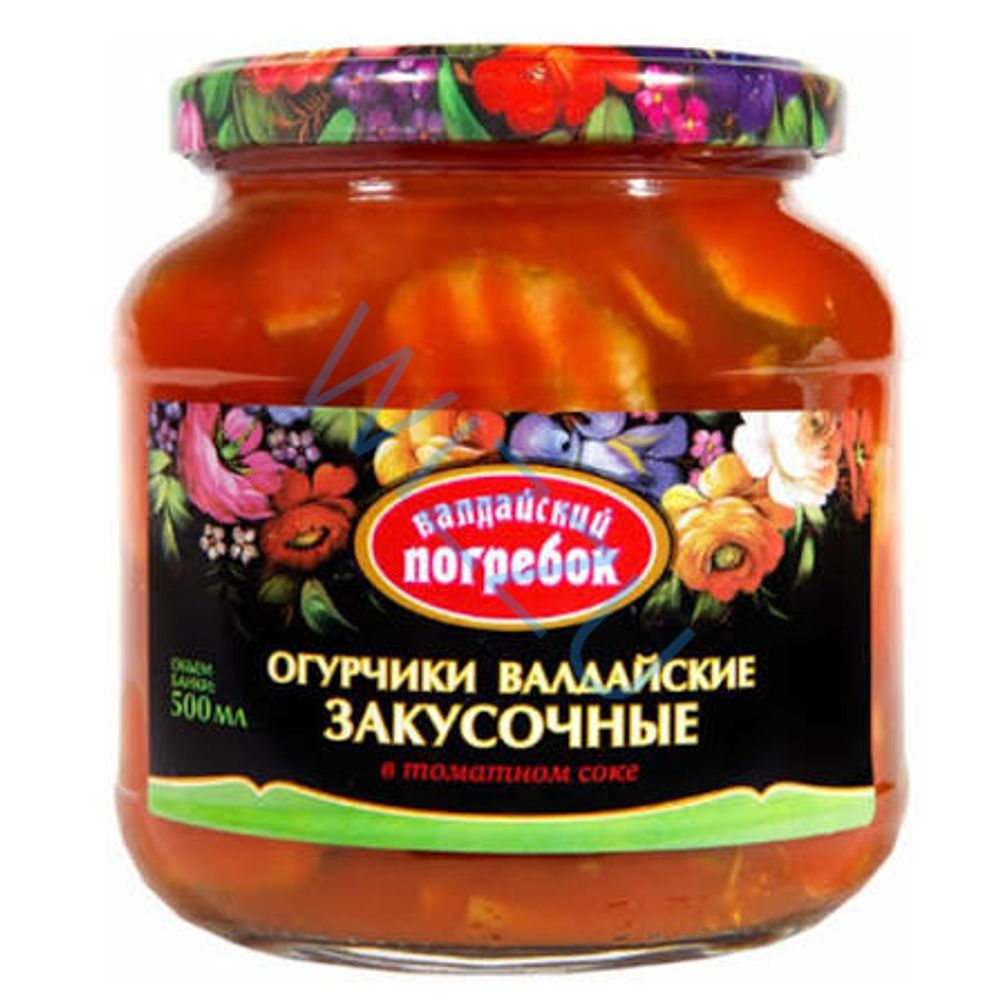 Огурчики Валдайский погребок Закусочные 500мл ст/б