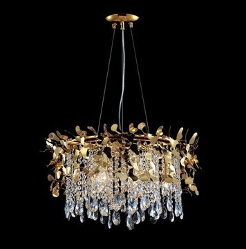 Подвесная люстра 6*Е14 ROMEO SP6 GOLD D600 золото Crystal Lux