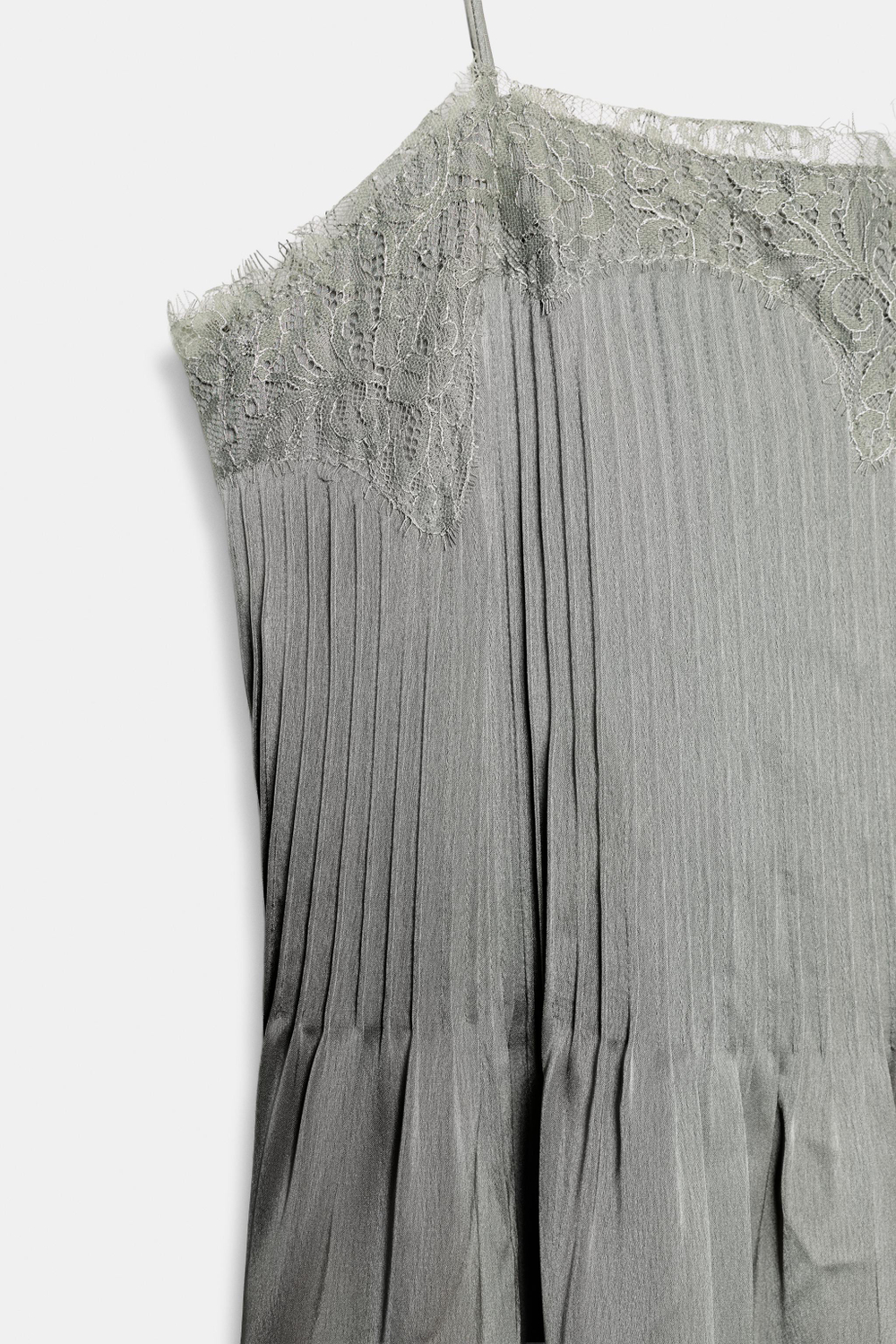 ПЛАТЬЕ МИДИ С КРУЖЕВОМ — ZW COLLECTION — ZARA
