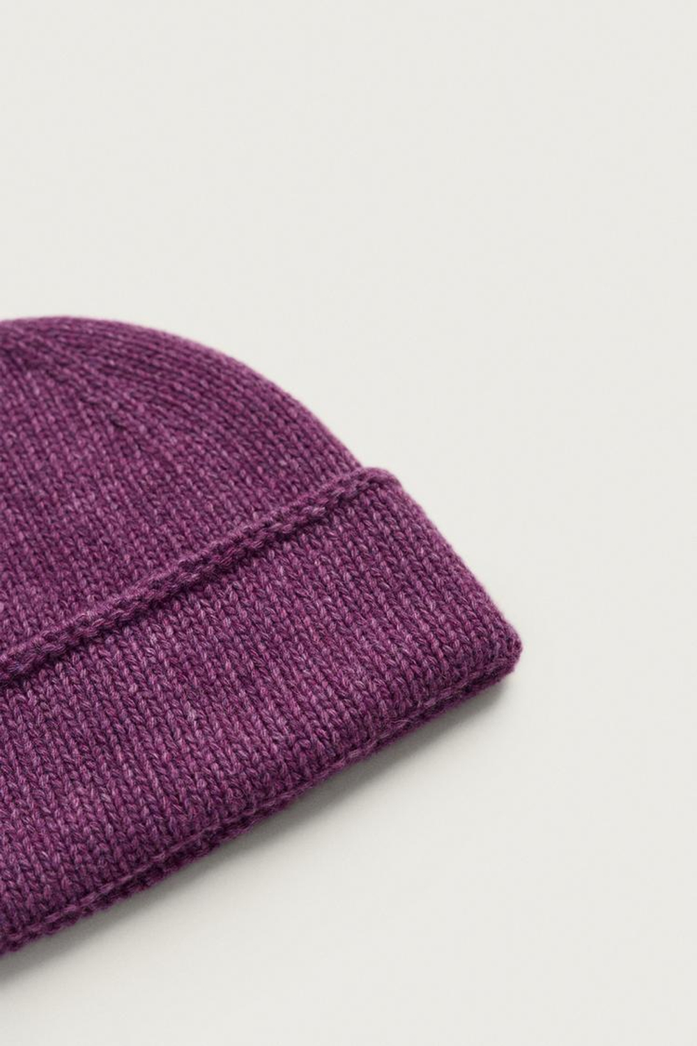 ZARA ШАПКА БИНИ ИЗ СМЕСОВОЙ ШЕРСТИ, БУРГУНДИ