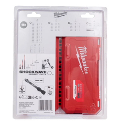 Биты Milwaukee SHOCKWAVE GEN III набор 48 предметов в пласт. кейсе 4932492005