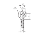 Фитинг DN 38 BSP (Г) 2 (штифтованая гайка) (o-ring)