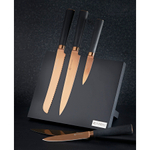 Набор из 5 ножей и подставки titan copper