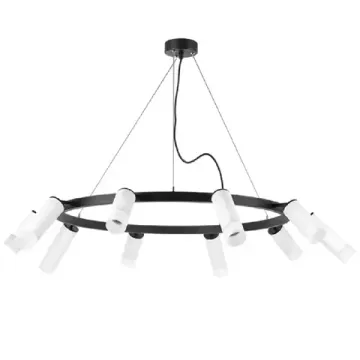 Люстра подвесная 10*GU10 LR0203658651 черный/белый Rullo Lightstar