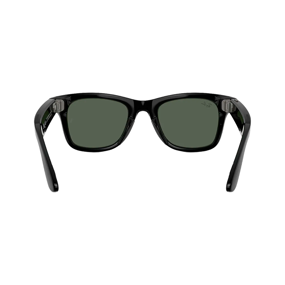 Умные очки Ray-Ban Wayfarer Shiny Black / G-15 Green, 150-50 (RW4006)