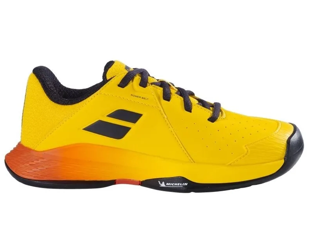 Детские Кроссовки теннисные  Babolat Propulse Junior 3 All Court - yellow/sunset