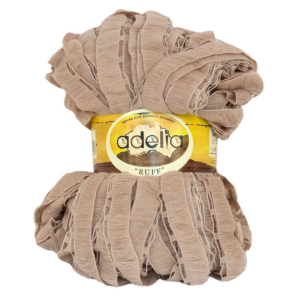 Пряжа Adelia Ruff / уп.2 мот. по 150г, 60м, 15 бежевый