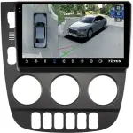 Магнитола для Mercedes-Benz ML W163 2001-2005 (климат, рамка черная) - Teyes CC3-2K-360 на Android 10, Быстрая, 2K QLED, CarPlay, 4G SIM-слот, 4 камеры в комплекте