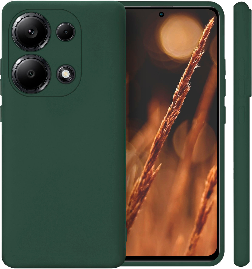 Мягкий Soft Touch чехол из силикона для XIAOMI POCO M6 PRO 4G / REDMI NOTE 13 PRO 4G с бархатной подкладкой