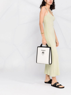 CLASSIC LOVE BIRDS TOTE BAG - black