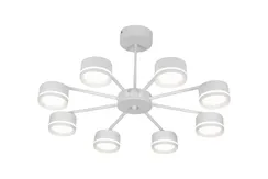 Люстра потолочная Rilon 9490/8 WHITE, 8×15 Вт, белая