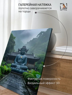 Картина Лунный Будда модульная 30х40см 1шт.