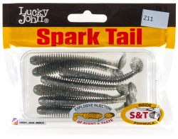 Мягкая съедобная приманка LJ Pro Series Spark Tail 3,0 in (76 мм), цвет Z11, 7 шт, арт. 140167-Z11