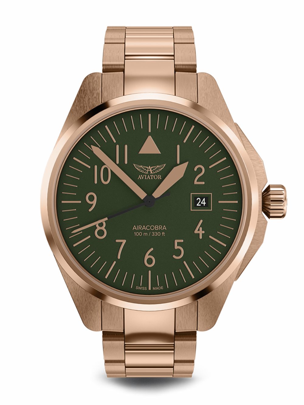 Чаcы кварцевые AVIATOR AIRACOBRA TYPE A V.1.38.2.330.5 мужские