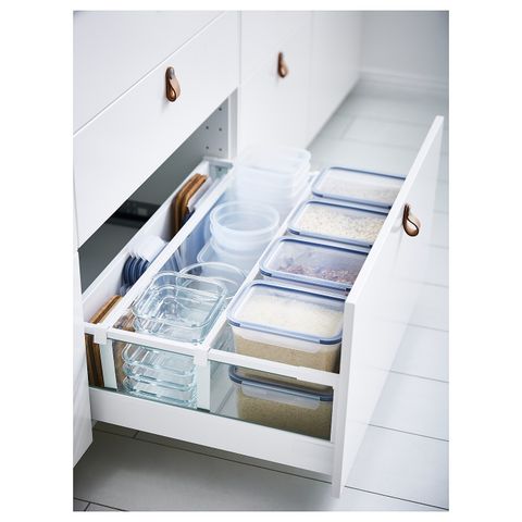 Контейнер пищевой с крышкой IKEA 365+, Пластик, 2 л
