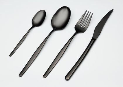 Набор BALI black 62-63 столовые приборы Belo Inox Черный