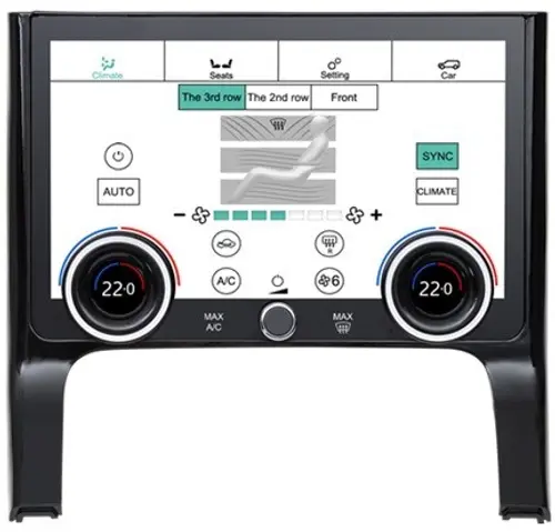 Цифровая панель климата Range Rover Evoque 2019-2023 - Kuberg ZF-2026 с 10" экраном LCD/ЖК