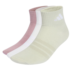 Теннисные носки Adidas Training Essential Ankle 3P - magic mauve/white/halo green