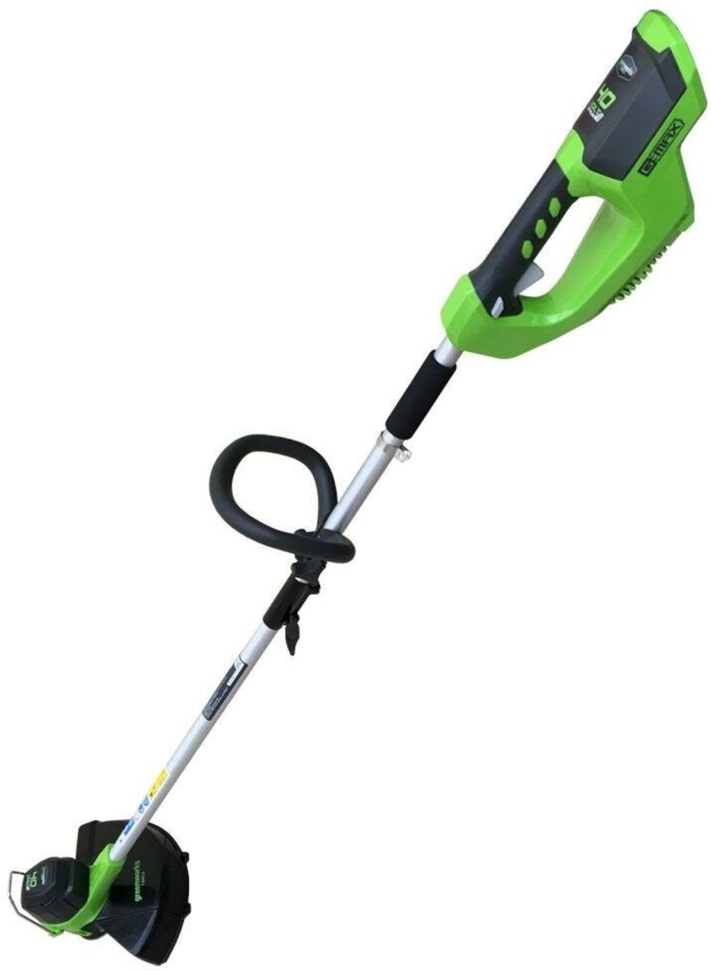 Триммер струнный аккумуляторный GREENWORKS GD40BC,40В,35см,б/щ,с ножом,без АКБ и ЗУ  (1301507)